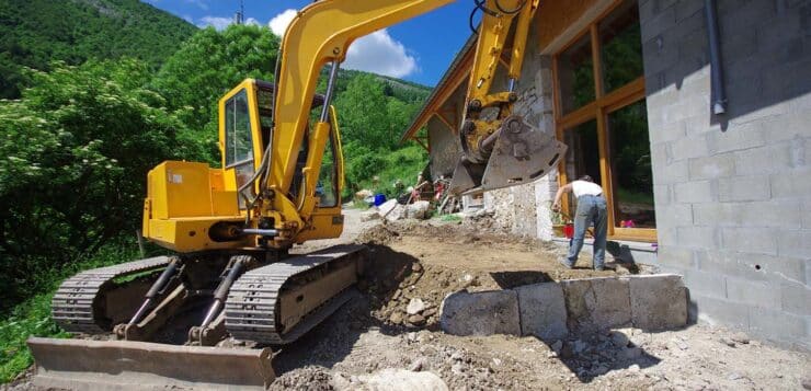 travaux de terrassement