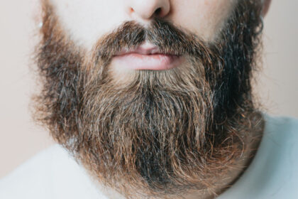 Barbe soigneusement entretenue mettant en valeur le visage masculin
