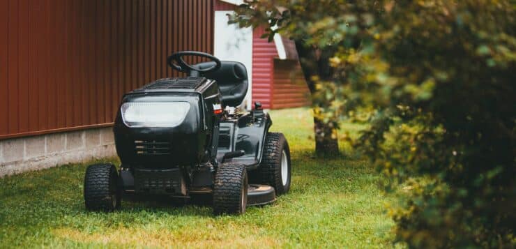 Lawnmower on Grass