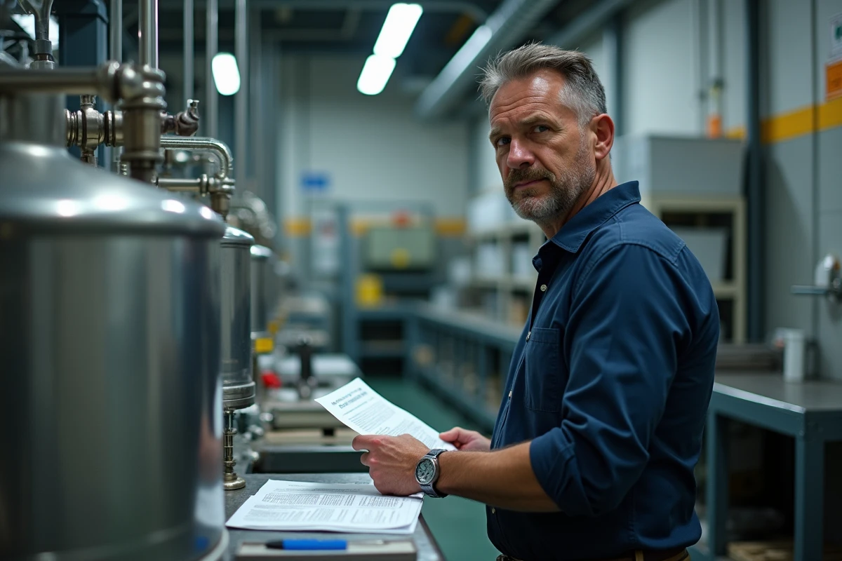 Homme en tenue de bureau note à côté d