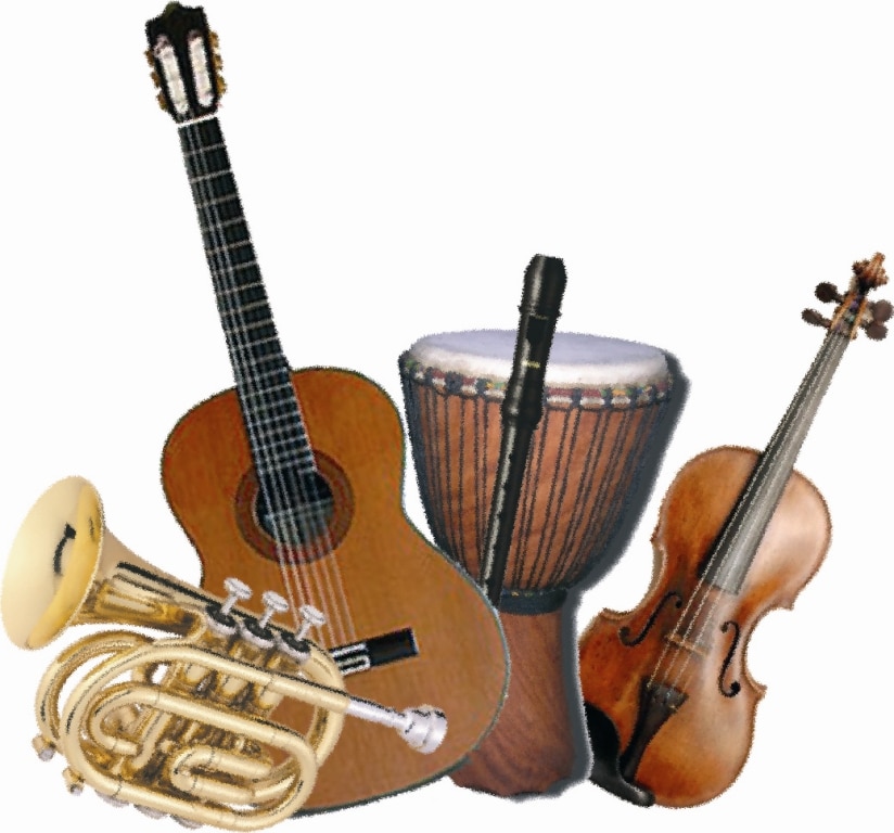 Quels sont les instruments utilisés pour la musique ?