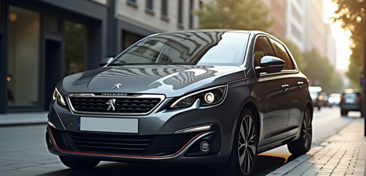 Peugeot 308 GTI automatique en ville en journée